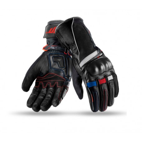 Guante Seventy SD-T1 de piel invierno Touring  tricolor