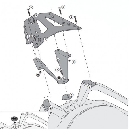 Fijacion Givi Bmw C-650 GT  SRA5106