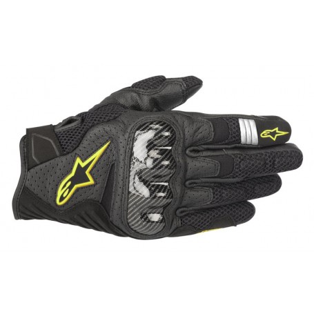 Guantes Alpinestars Smx-1 Air V2 negro / amarillo fluor