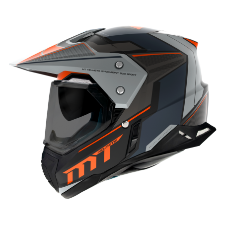 Casco MT Synchrony Duo Sport patrol B4 naranja mate V-10