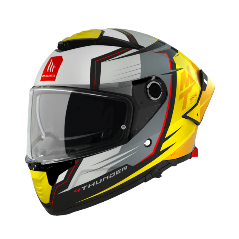 Casco Mt helmets thunder 4 sv Pental B3 amarillo mate V 28