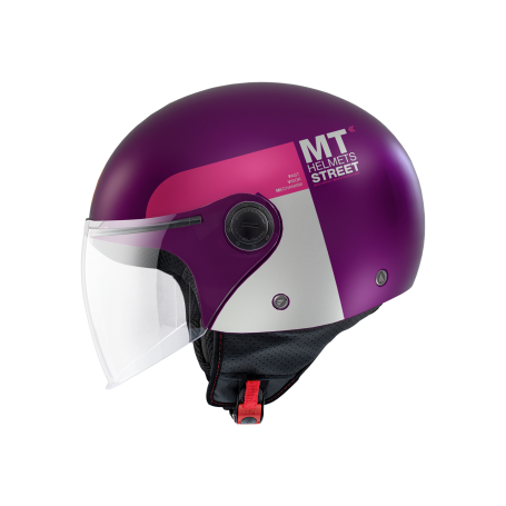 Casco MT Street Inboard c8 violeta mate V 15