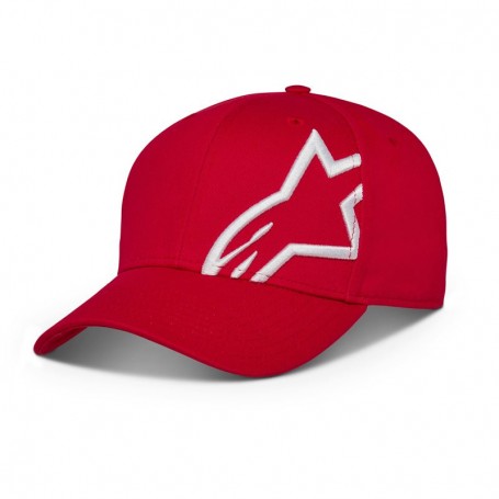 Gorra Alpinestars Corp Snap 2. Rojo y blanco. 1211-810093020