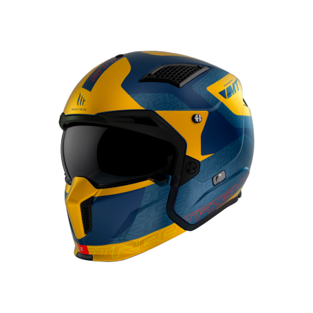 Casco MT Streetfighter SV Totem C3. Azul mate. 13279951233