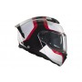 Casco Mt Modular Atom 2 Emalla B0 Blanco / Rojo v-28