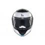 Casco Mt Modular Atom 2 Emalla C17 Blanco / Azul v-28