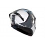 Casco Mt Modular Atom 2 Emalla C17 Blanco / Azul v-28