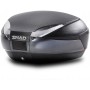 Maleta shad SH48 Gris Oscuro Con Tapa De Carbono + Respaldo D0B48306R