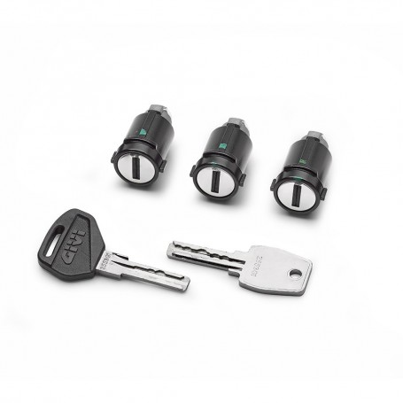 Juego llaves Givi OBKE Security Lock unificar 3 Maletas SLR103