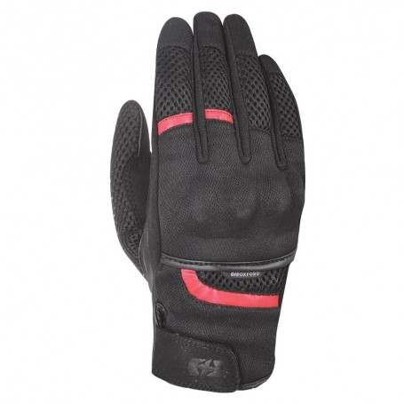Guantes Oxford Brisbane Air Verano Negro Rojo GM181102