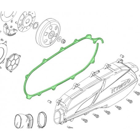 Junta Tapa Carter Izquierda Kymco Grand Dink 300 11395-LLJ3-C00
