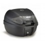 Baul Givi negro 30L, catadióptrico Blanco Monolock E300NT