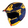 Casco MT Streetfighter Totem C3 Amarillo Azul Mate 13279951233