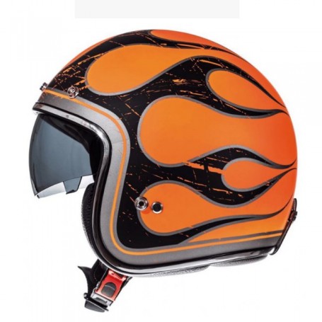 Casco MT Le Mans 2 SV Flaming A0 Naranja Brillante 1249383001