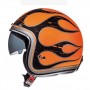 Casco MT Le Mans 2 SV Flaming A0 Naranja Brillante 1249383001