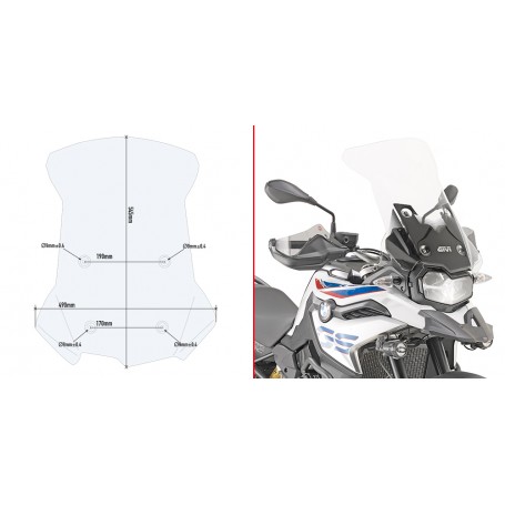 Cupula Givi Bmw F750GS / F850GS D5127ST