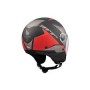 Casco MT Street Poke B5 Negro / Rojo Mate V-15