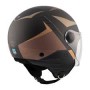 Casco MT Street Poke c9 Negro / Oro Mate V-15