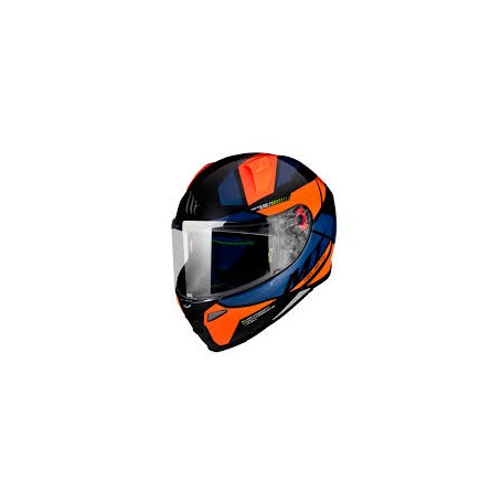 Casco MT Revenge 2 Scalpel A4 Naranja Fluor