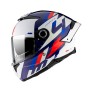 Casco Mt helmets thunder 4 sv ergo b15 Blanco / azul / Rojo V-28