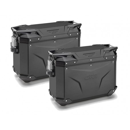 Juego maletas laterales Givi Trekker Outback Evo 37L, CAM-SIDE OBKE37b (pack 2) OBKE37BPACK2