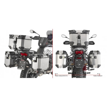 Portamaletas Lateral Givi Moto Guzzi V85 TT PLO8209CAM