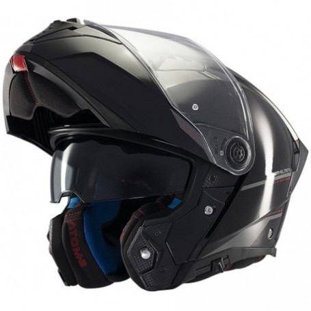 Casco Mt Modular Atom 2 A1 Negro Brillo V-35