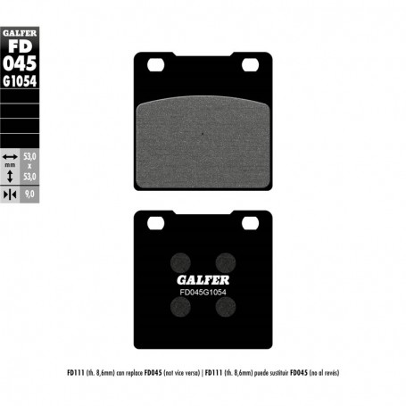 Pastillas Freno Galfer FD045G1054