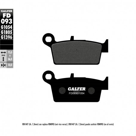 Pastillas Freno Galfer FD093G1054
