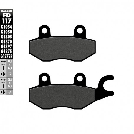 Pastillas Freno Galfer FD117G1050