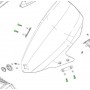 Tornillo Cupula Kymco Grand Dink 300 90107-LEA7-C00
