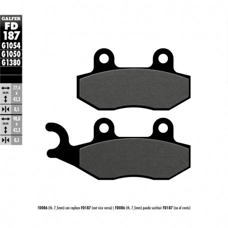 Pastillas Freno Galfer FD187G1050