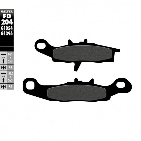 Pastillas Freno Galfer FD204G1054