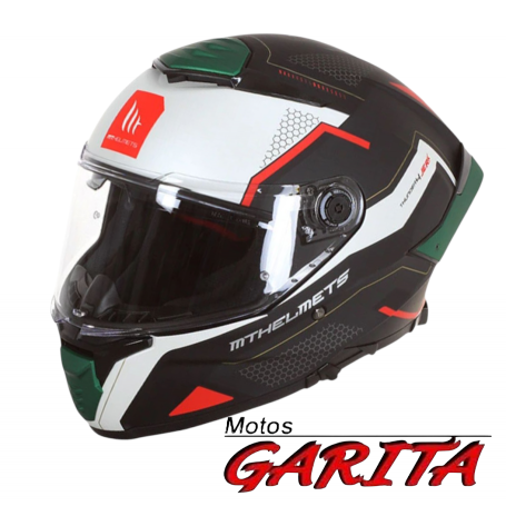 Casco Mt helmets thunder 4 sv Jerk B6 verde perla mate V-28