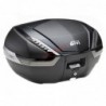 BAUL GIVI 47L. NEGRO CATADRIOPTICO TRANSP TAPA CARBONO  MONOKEY V47NNT