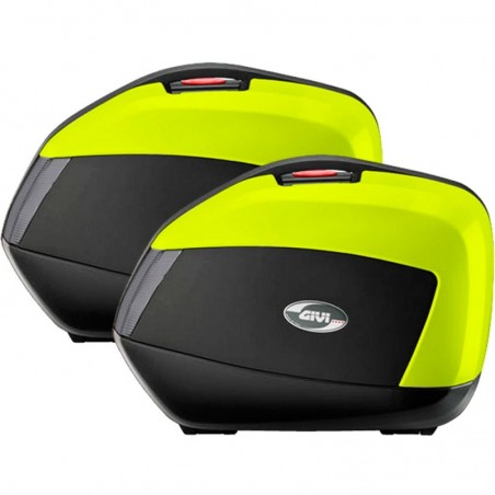 Maletas laterales Givi V35 NG tapa fluor, Monokey V35NTFL