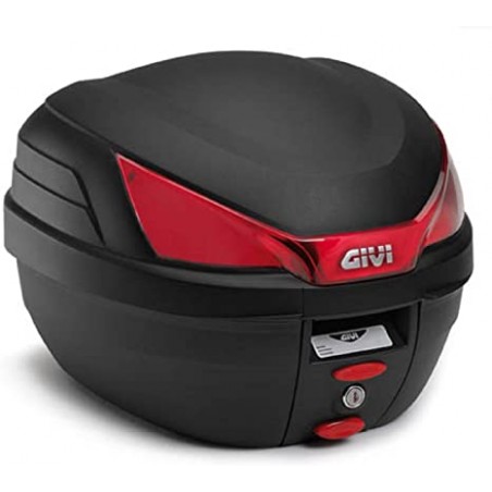 BAUL GIVI 27L NEGRO CATADRIOPTICO ROJO MONOLOCK B27NMAL