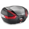 BAUL GIVI 47L. NEGRO CATADRIOPTICO/RJ TAPA ALUM. V47N