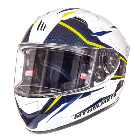 Casco MT KRE SV Intrepid B3 amarillo fluor brillante V-9