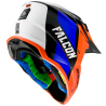 Casco MT Falcon Warrior C4 naranja fluor brillante