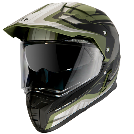 CASCO MT SYNCHRONY DUO SPORT TOURER MATT GREEN MILITARY/BLACK