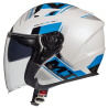 Casco MT Avenue SV Sideway C7 azul perlado brillante