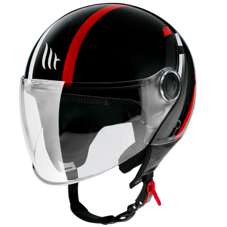 CASCO MT STREET SCOPE D5 GLOSS RED V-15