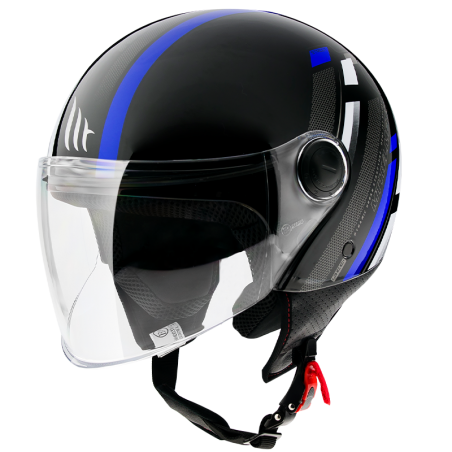 Casco MT Street Scope D7 azul brillante V-15