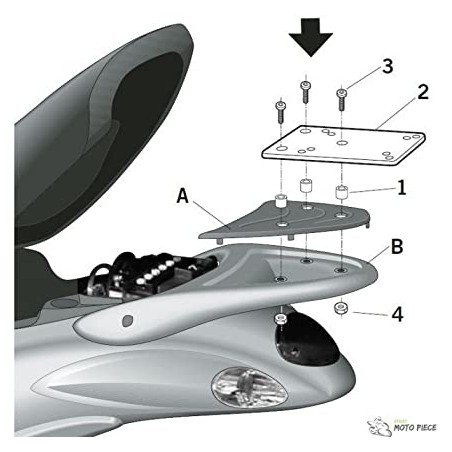 FIJACION TUBULAR SHAD PIAGGIO LIBERTY 125 V0LB15ST