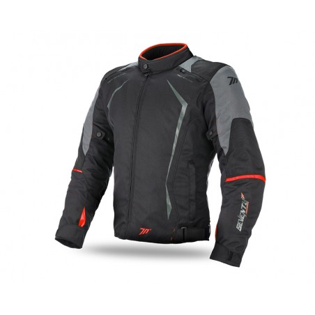 Chaqueta Seventy SD-JR47 racing corta negro y rojo