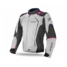 Chaqueta Seventy SD-JR49 racing corta mujer gris y rosa