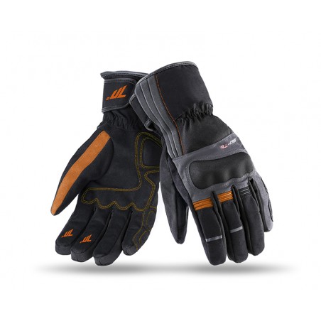 Guante Seventy SD-T5 Winter Touring negro y naranja