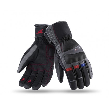 Guante Seventy SD-T5 invierno Touring negro y rojo