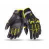 GUANTES SEVENTY SD-N32 NAKED PIEL NEGRO / AMARILLO FLUOR